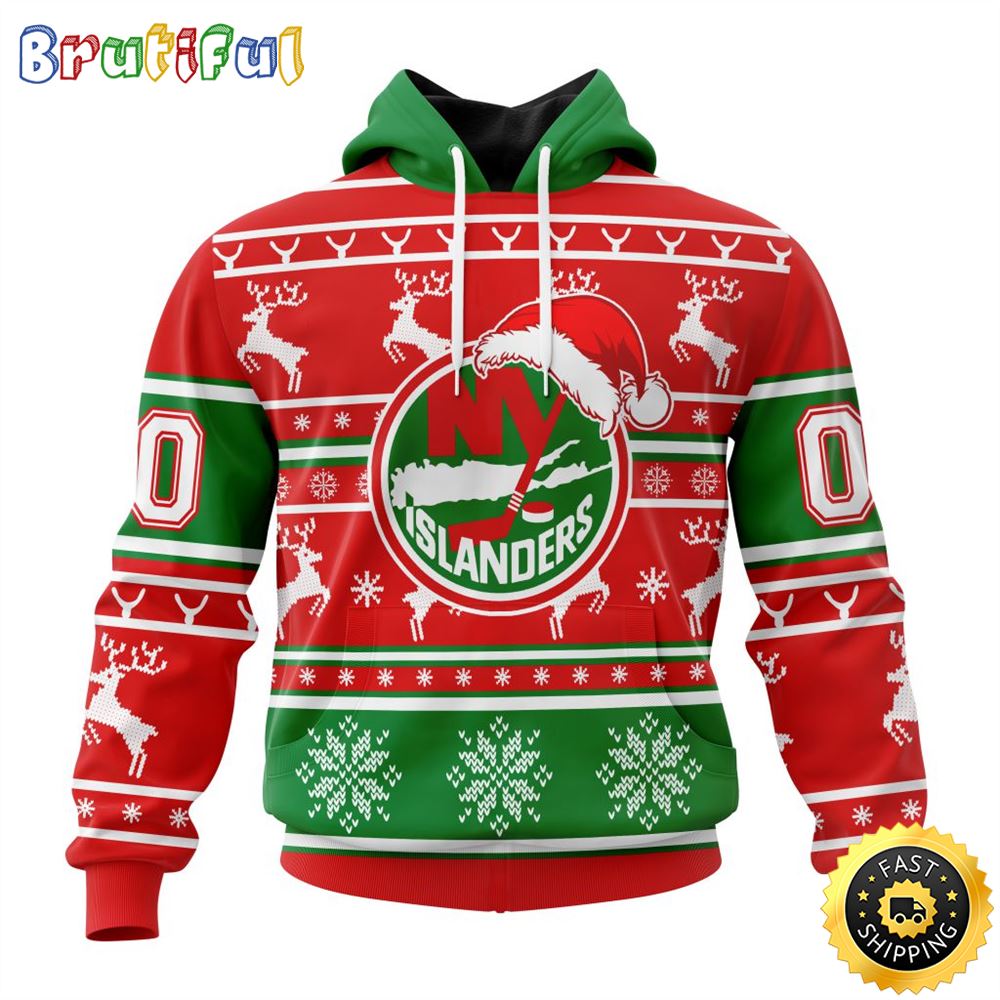 Sportswearmerch New York Islanders NHL Christmas Hoodie For Fan