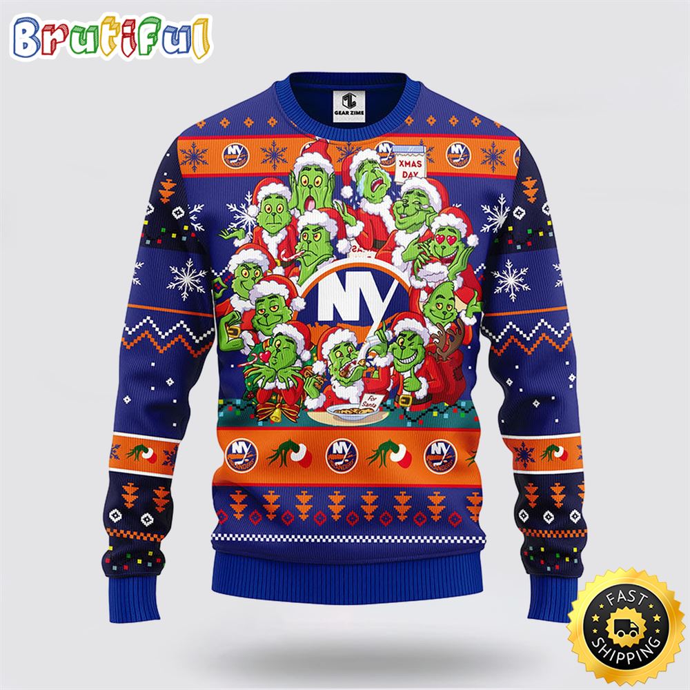 Sportswearmerch New York Islanders NHL Christmas Sweater For Fan