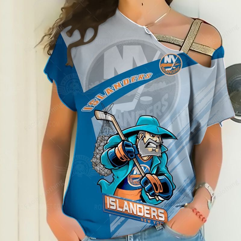 Sportswearmerch New York Islanders NHL Personalized Strapless Short Sleeve For Fan