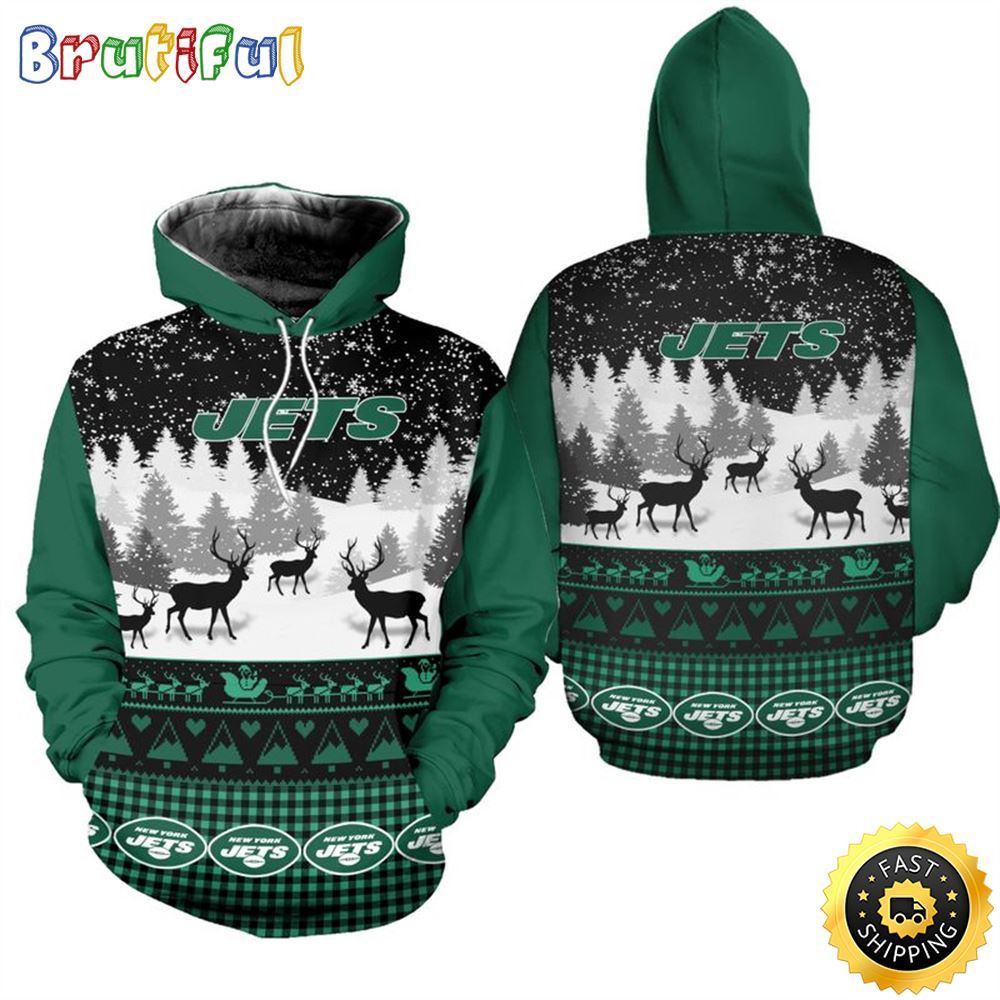 Sportswearmerch New York Jets NFL Christmas Hoodie For Fan