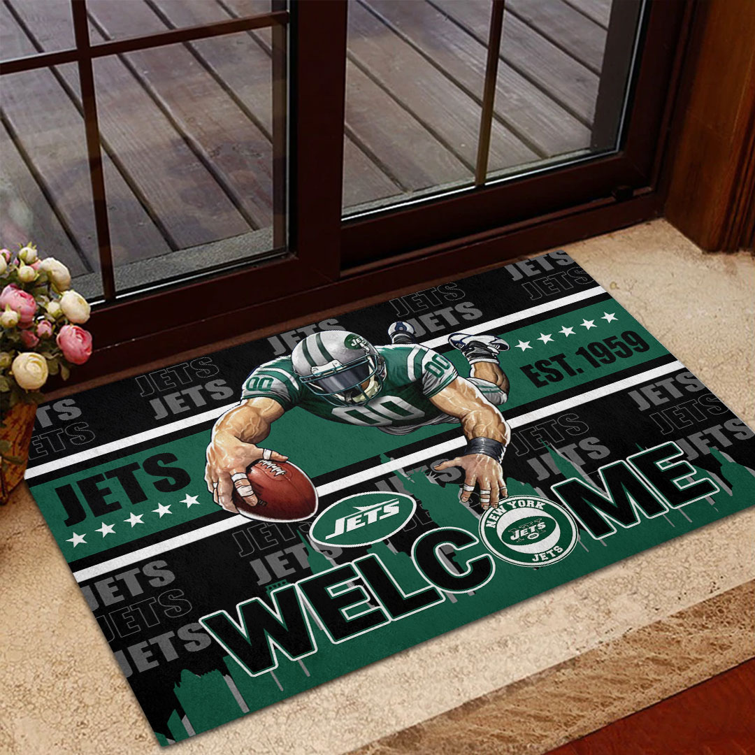 Sportswearmerch New York Jets NFL Custom Doormat For Fan