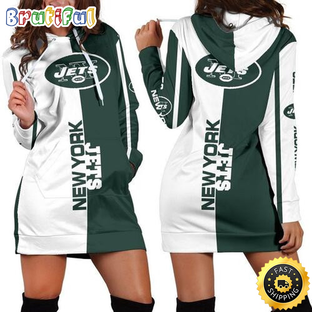 Sportswearmerch New York Jets NFL Hoodie Dress For Fan