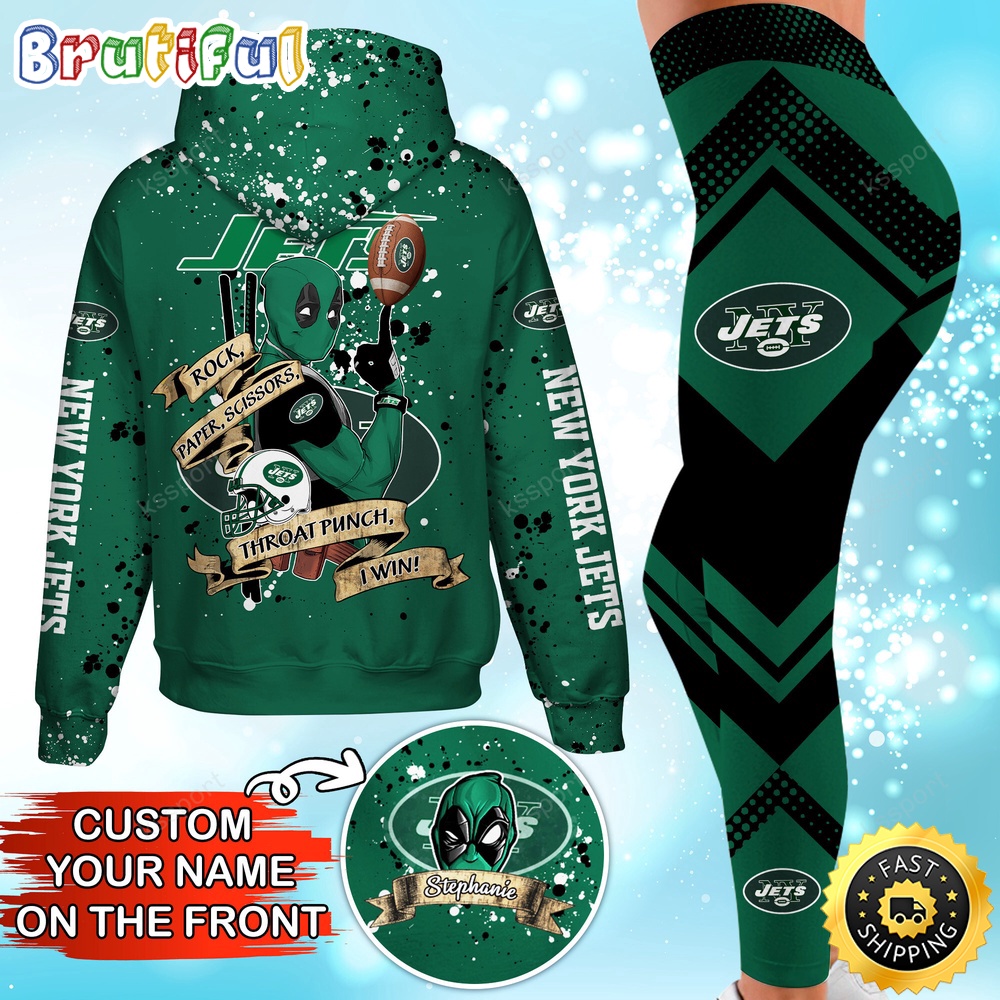 Sportswearmerch New York Jets NFL Hoodie Leggings For Fan