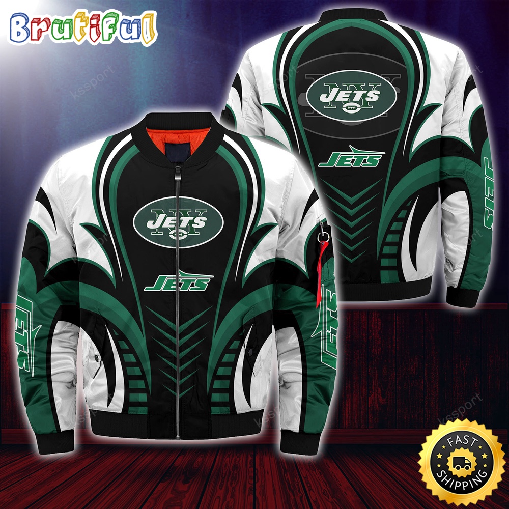 Sportswearmerch New York Jets NFL Personalized Bomber Jacket For Fan