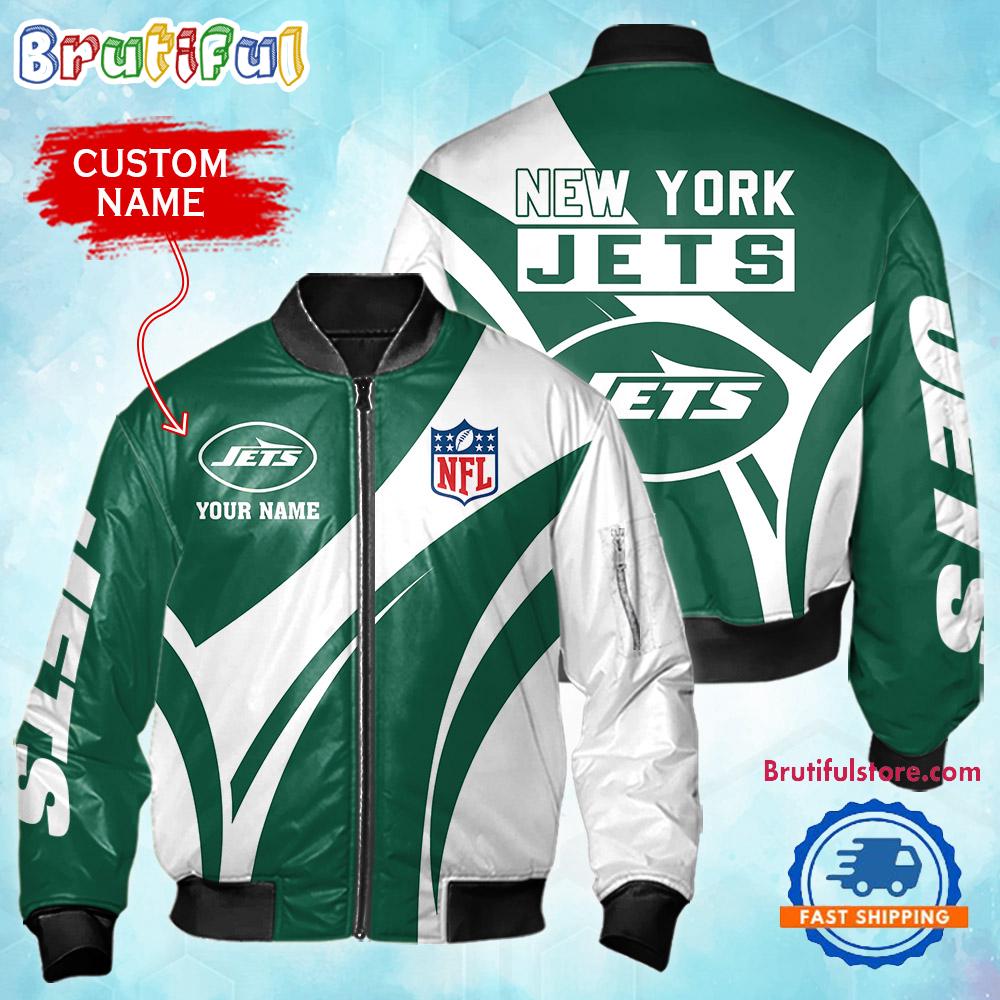Sportswearmerch New York Jets NFL Personalized Bomber Jacket For Fan