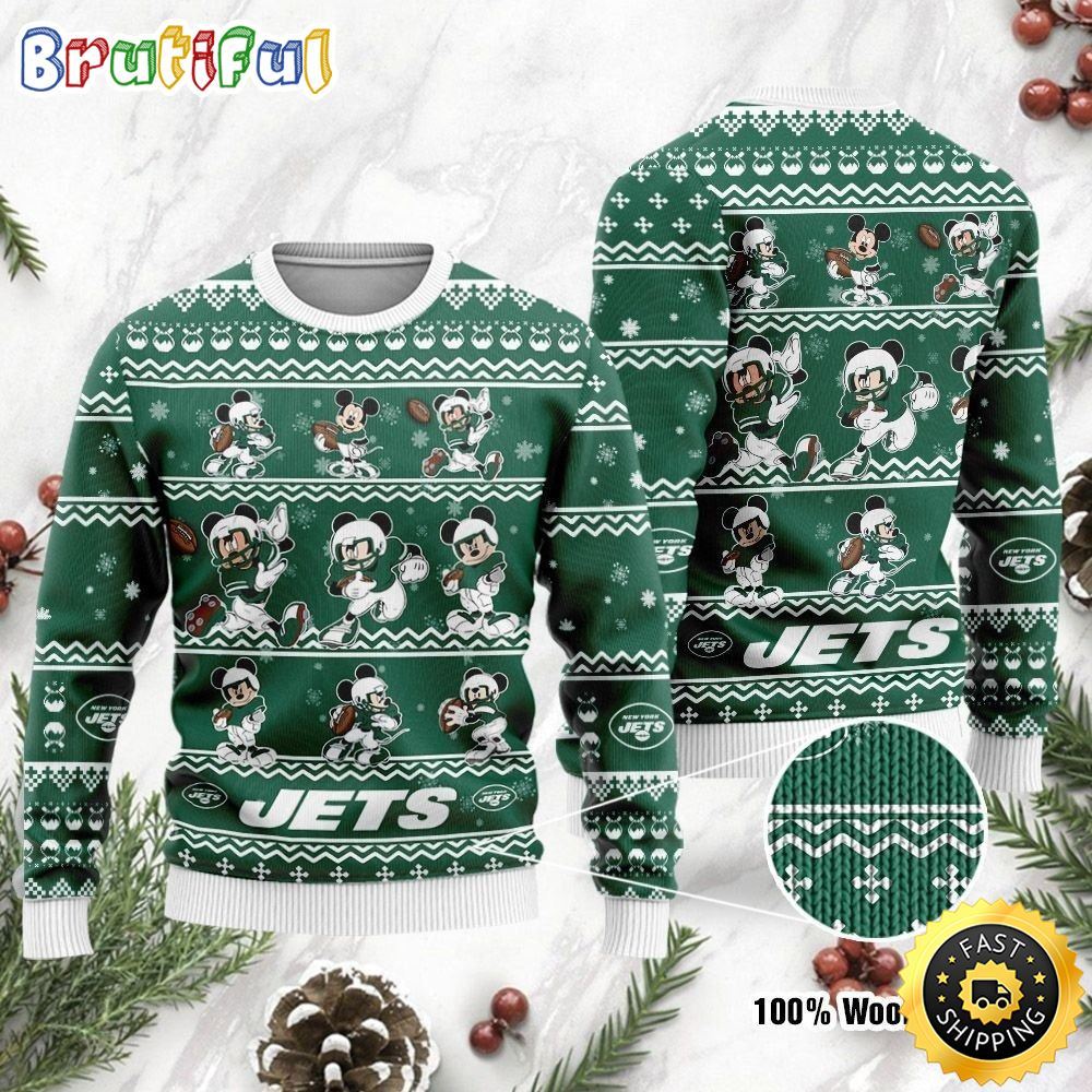 Sportswearmerch New York Jets NFL Personalized Christmas Sweater For Fan