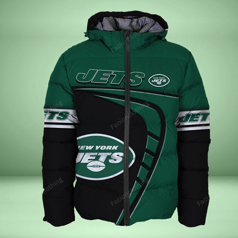 Sportswearmerch New York Jets NFL Personalized Puffer Jacket For Fan