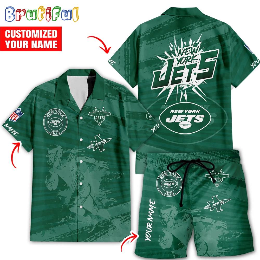 Sportswearmerch New York Jets NFL Personalized Set Short Set For Fan