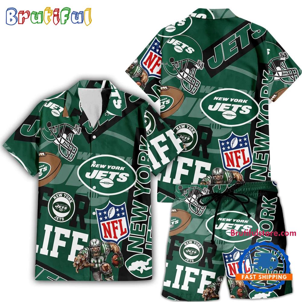 Sportswearmerch New York Jets NFL Personalized Set Short Set For Fan