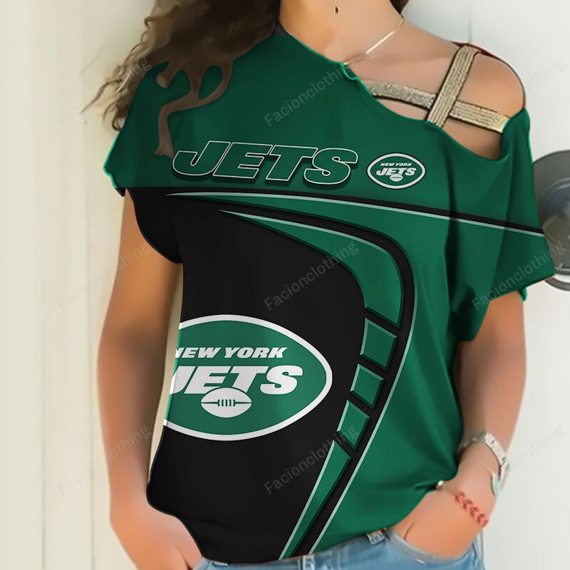 Sportswearmerch New York Jets NFL Personalized Strapless Sleeve Short For Fan