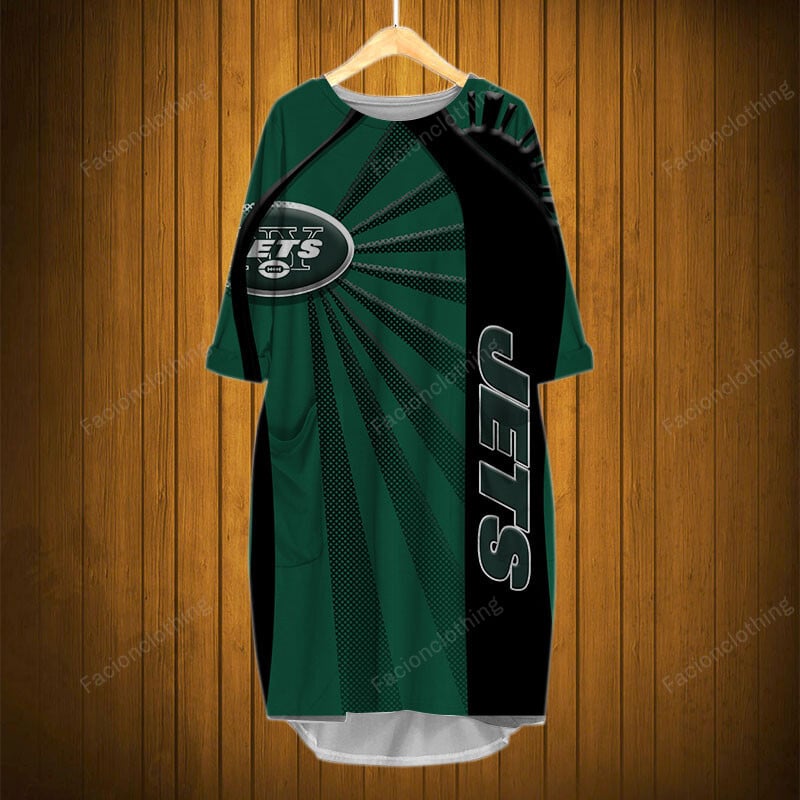 Sportswearmerch New York Jets NFL Pocket Dress Personalized For Fan