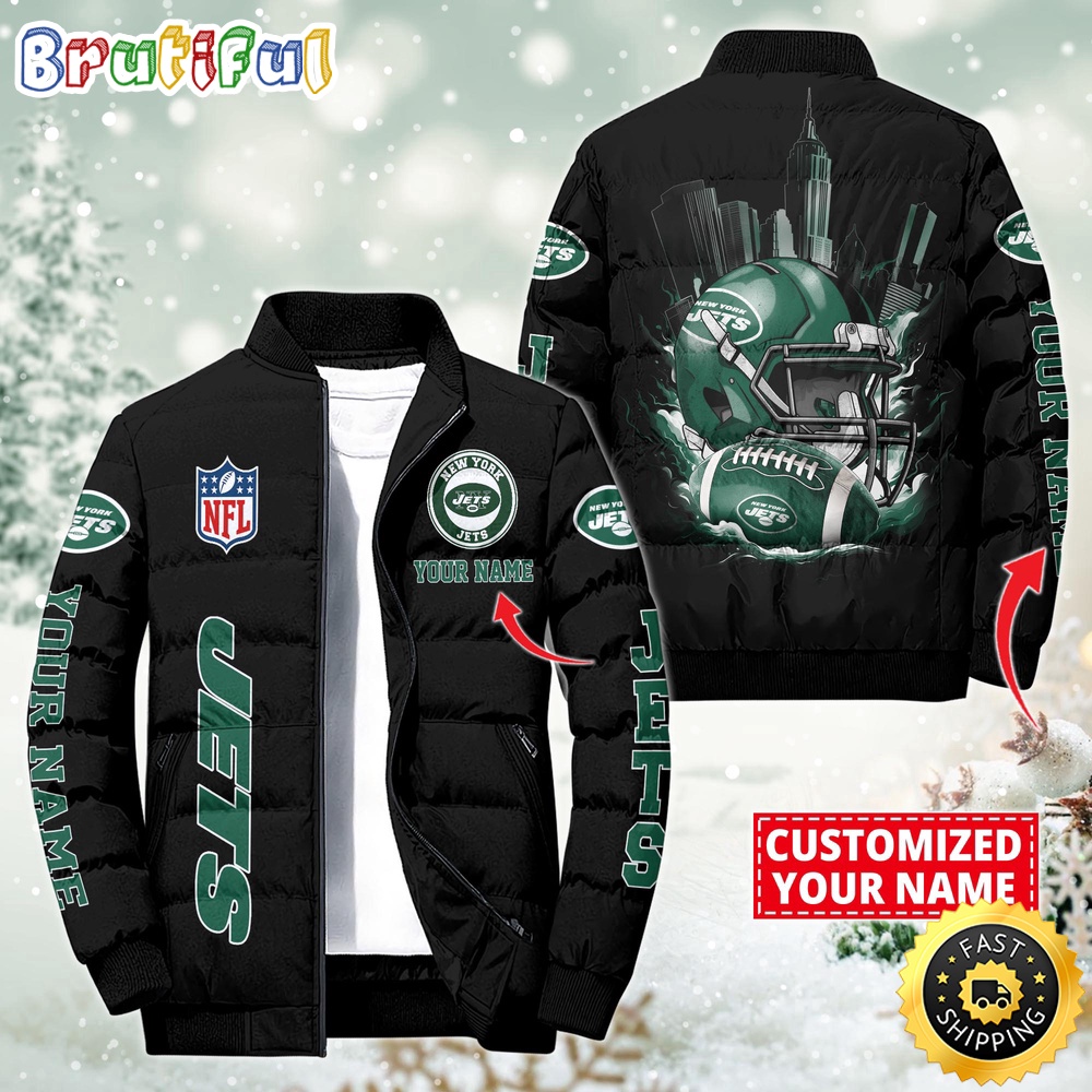 Sportswearmerch New York Jets NFL Puffer Jacket For Fan