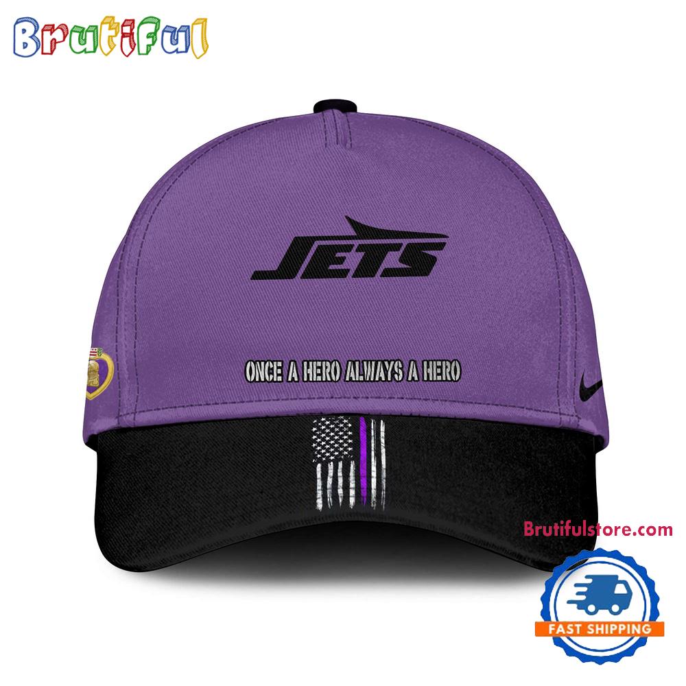 Sportswearmerch New York Jets NFL Purple Heart Day Classic Cap For Fan
