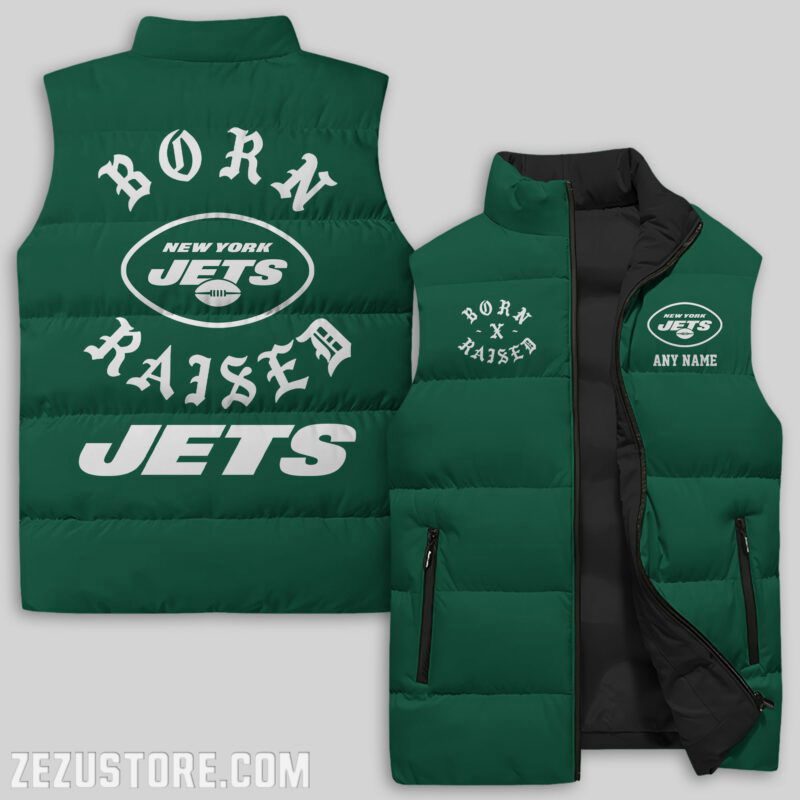 Sportswearmerch New York Jets NFL Sleeveless Puffer Jacket For Fans