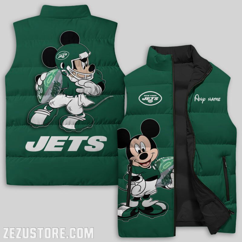 Sportswearmerch New York Jets NFL Sleeveless Puffer Jacket For Fans