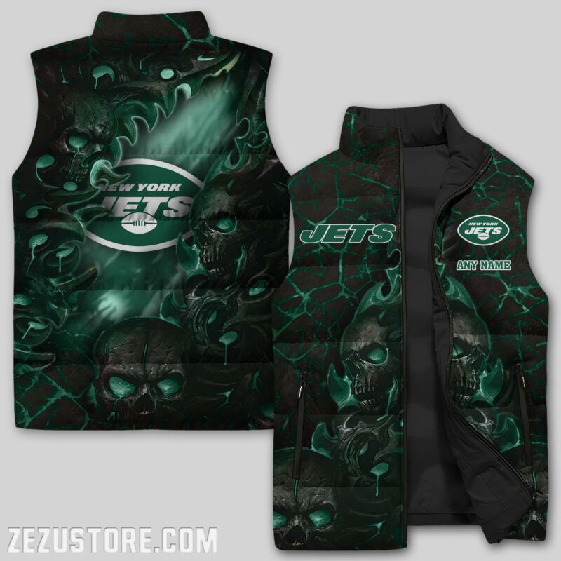 Sportswearmerch New York Jets NFL Sleeveless Puffer Jacket For Fans