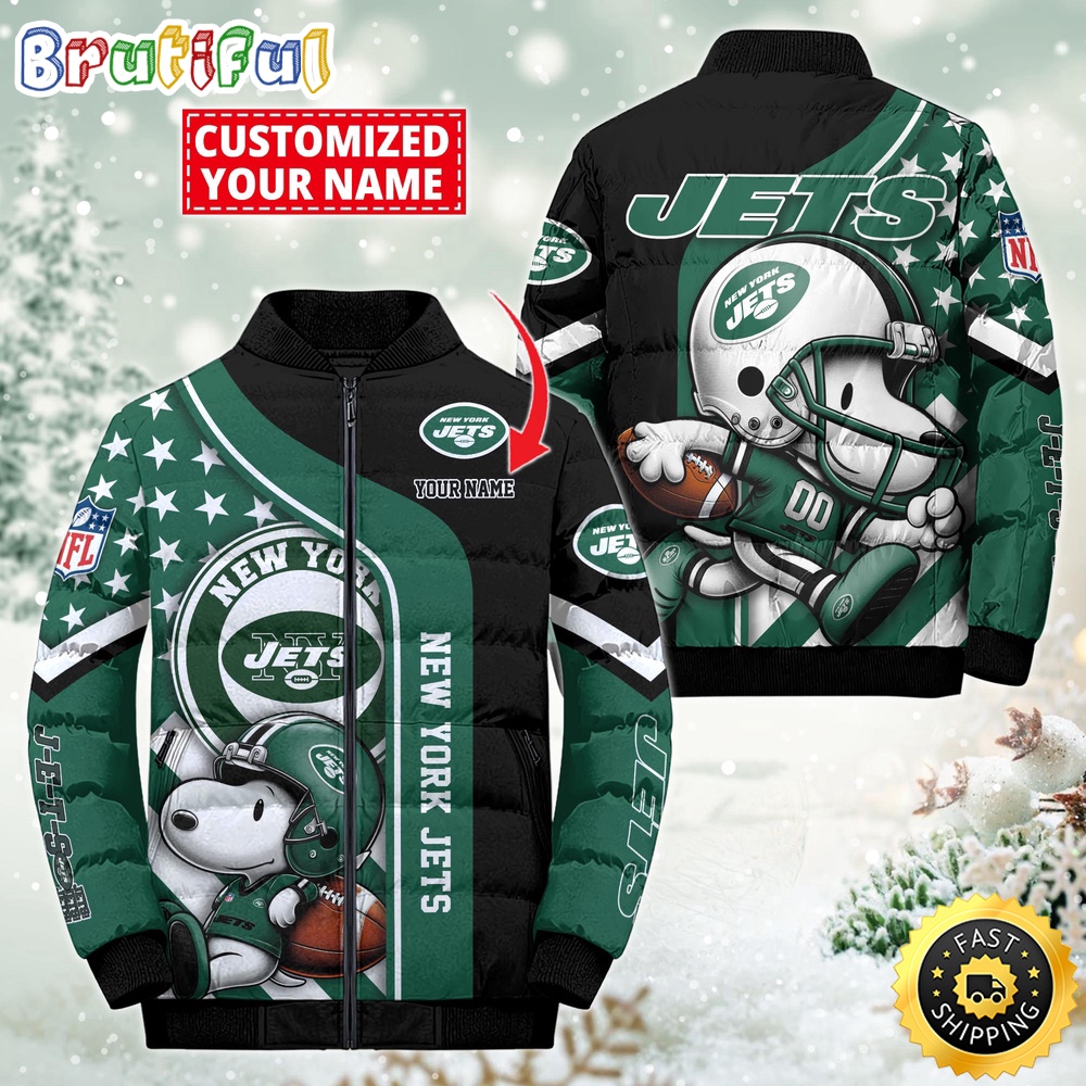Sportswearmerch New York Jets NFL Snooby Puffer Jacket For Fan