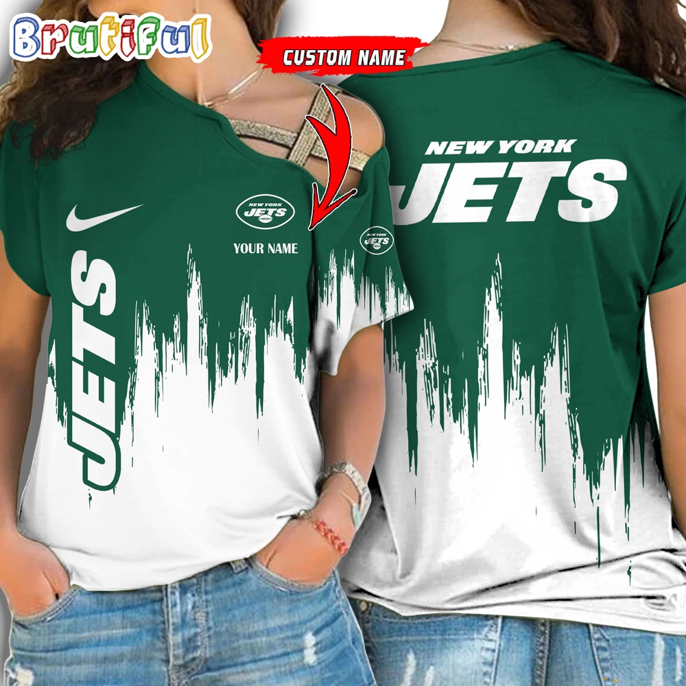 Sportswearmerch New York Jets NFL Strapless Sleeve Short For Fan