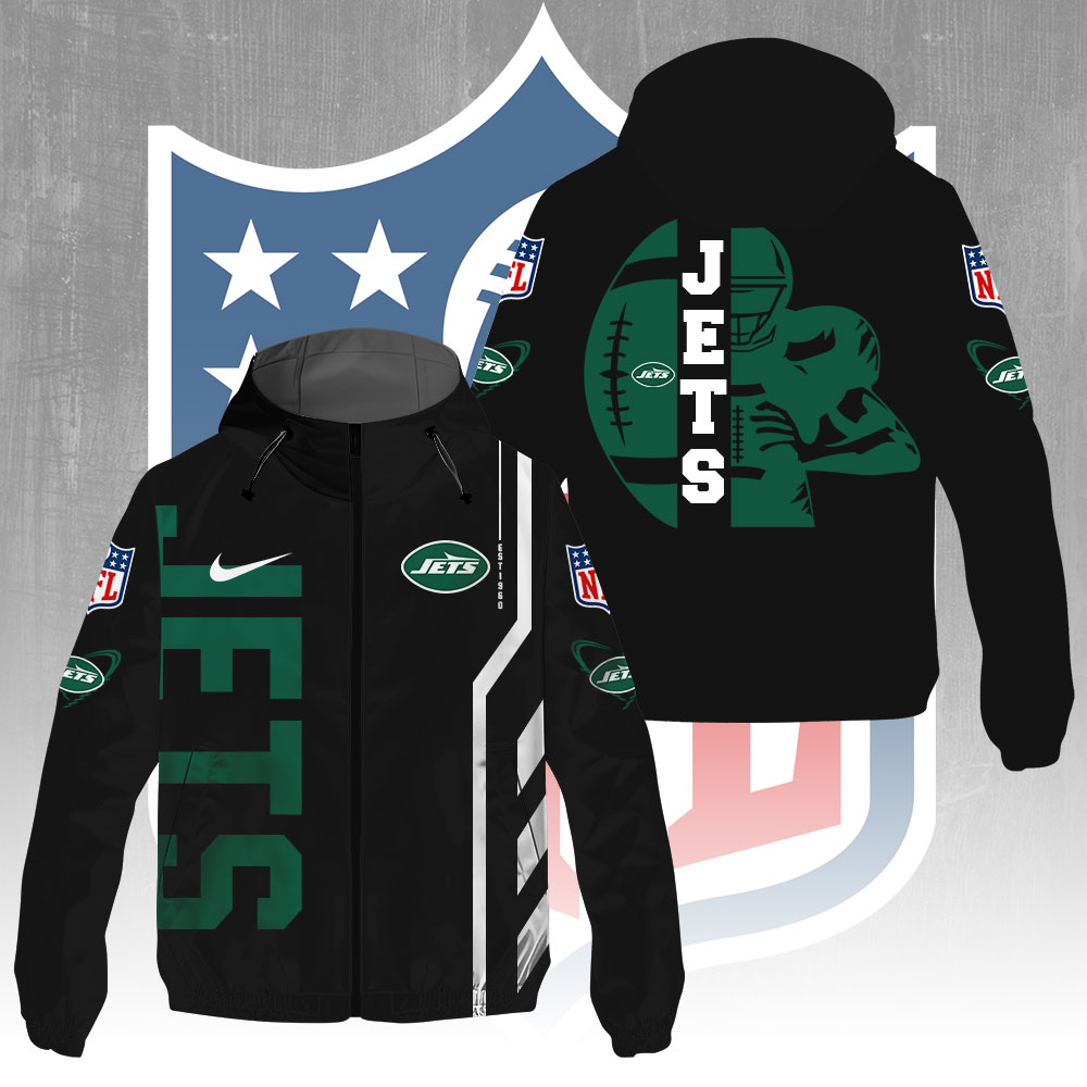 Sportswearmerch New York Jets NFL Windbreaker Jacket For Fan