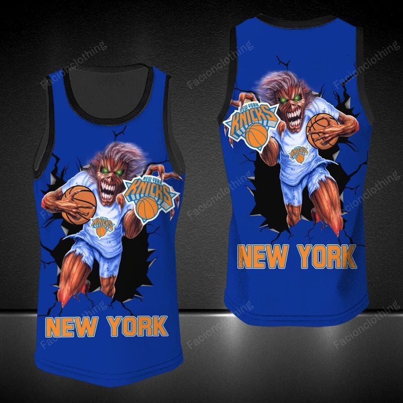 Sportswearmerch New York Knicks NBA Personalized Tanktop For Fan