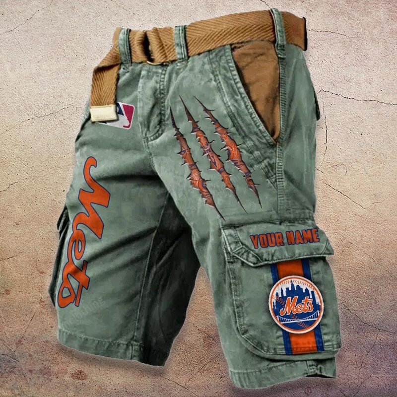 Sportswearmerch New York Mets MLB Denim Short For Fan