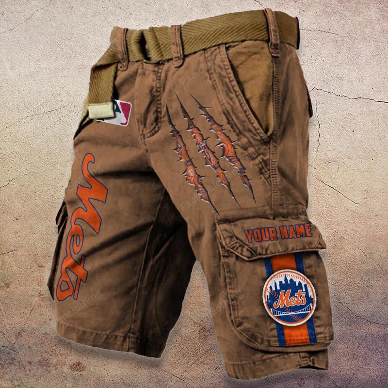 Sportswearmerch New York Mets MLB Denim Short For Fan