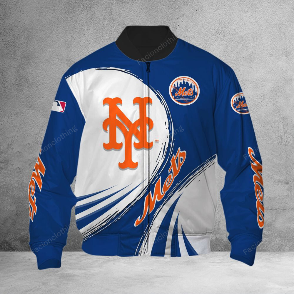Sportswearmerch New York Mets MLB Personalized Bomber Jacket For Fan