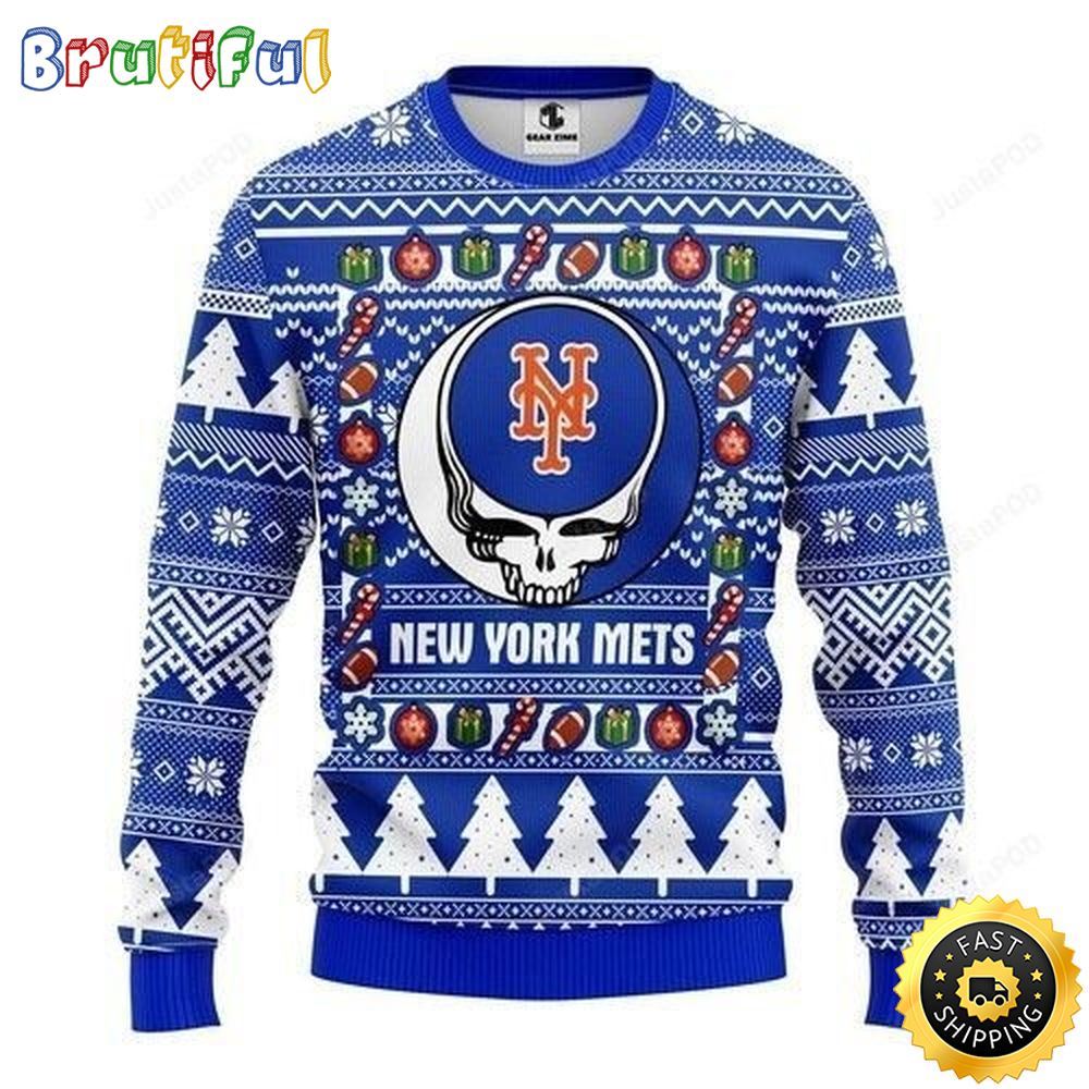 Sportswearmerch New York Mets MLB Personalized Christmas Sweater For Fan