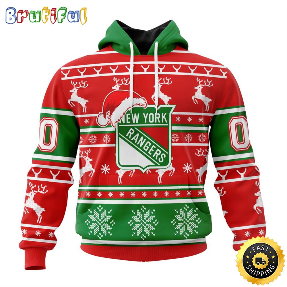Sportswearmerch New York Rangers NHL Christmas Hoodie For Fan