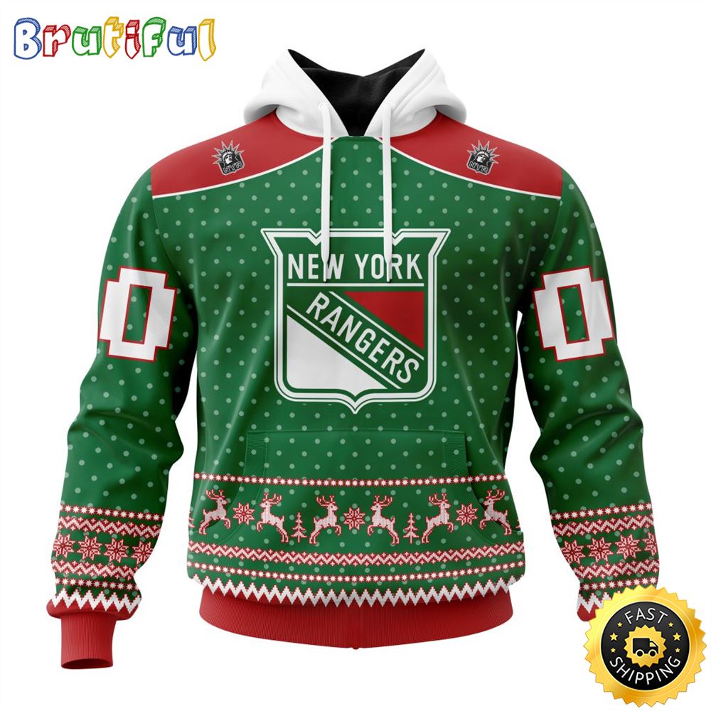 Sportswearmerch New York Rangers NHL Christmas Hoodie For Fan