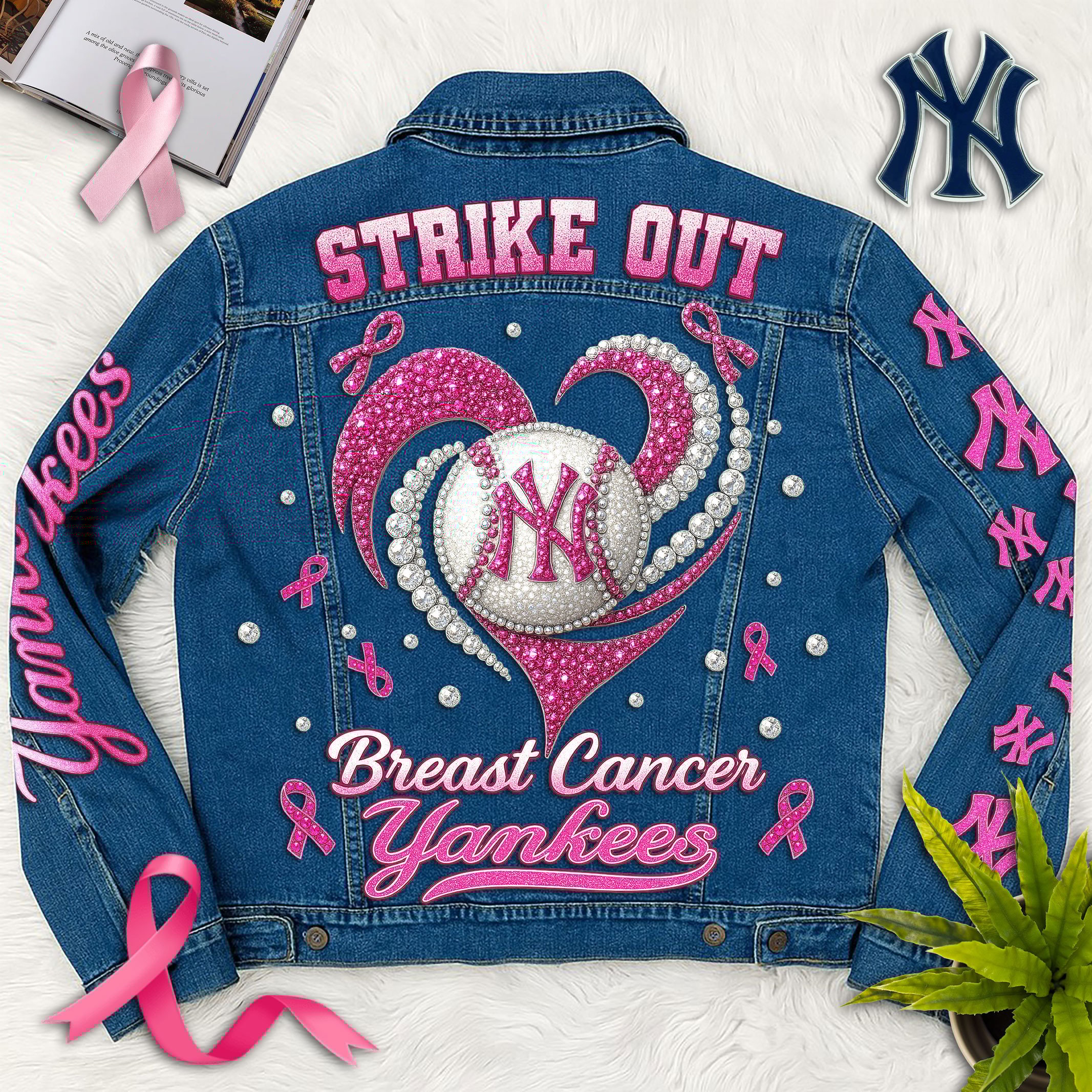 Sportswearmerch New York Yankees Denim Jacket Gift For Fans