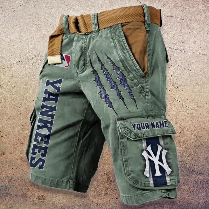 Sportswearmerch New York Yankees MLB Denim Short For Fan