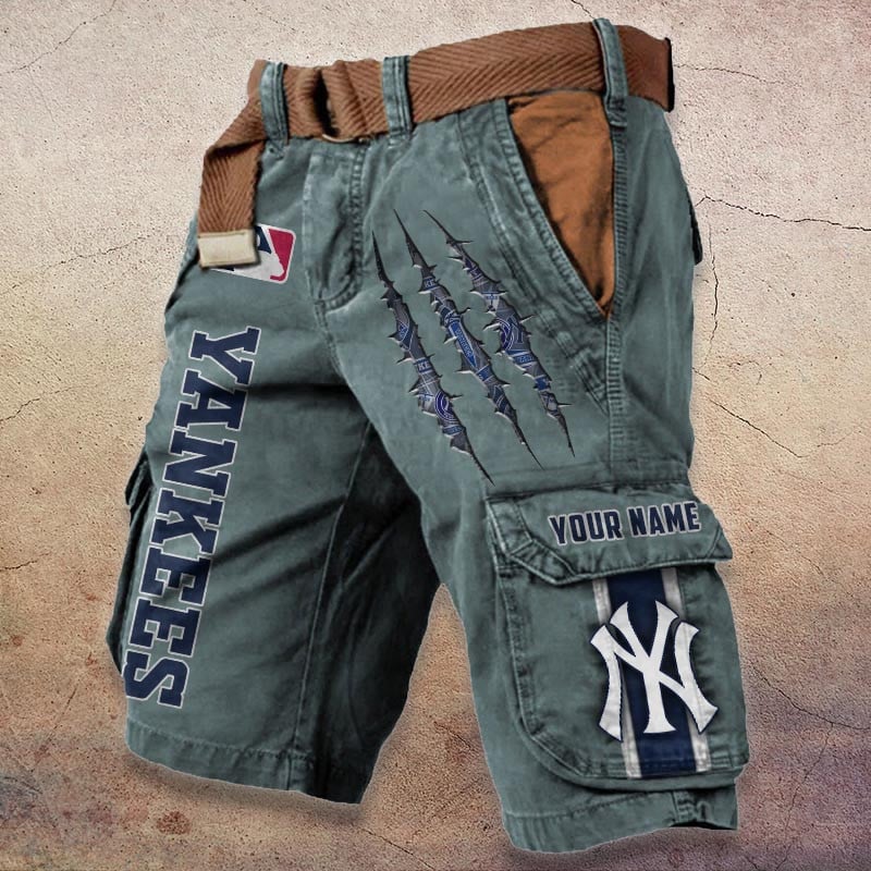 Sportswearmerch New York Yankees MLB Denim Short For Fan