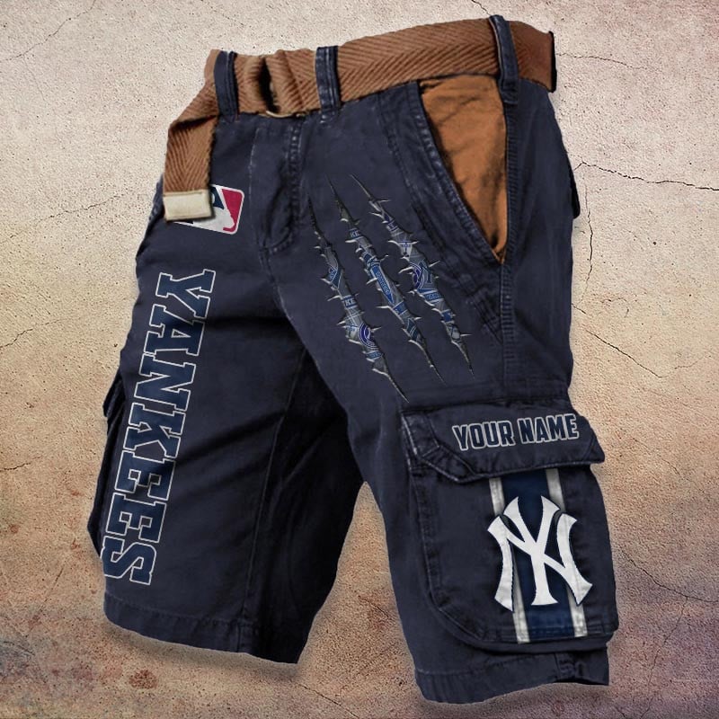 Sportswearmerch New York Yankees MLB Denim Short For Fan