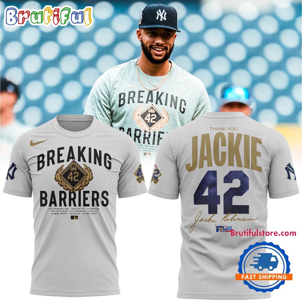 Sportswearmerch New York Yankees MLB Jackie Robinson T-Shirt For Fan