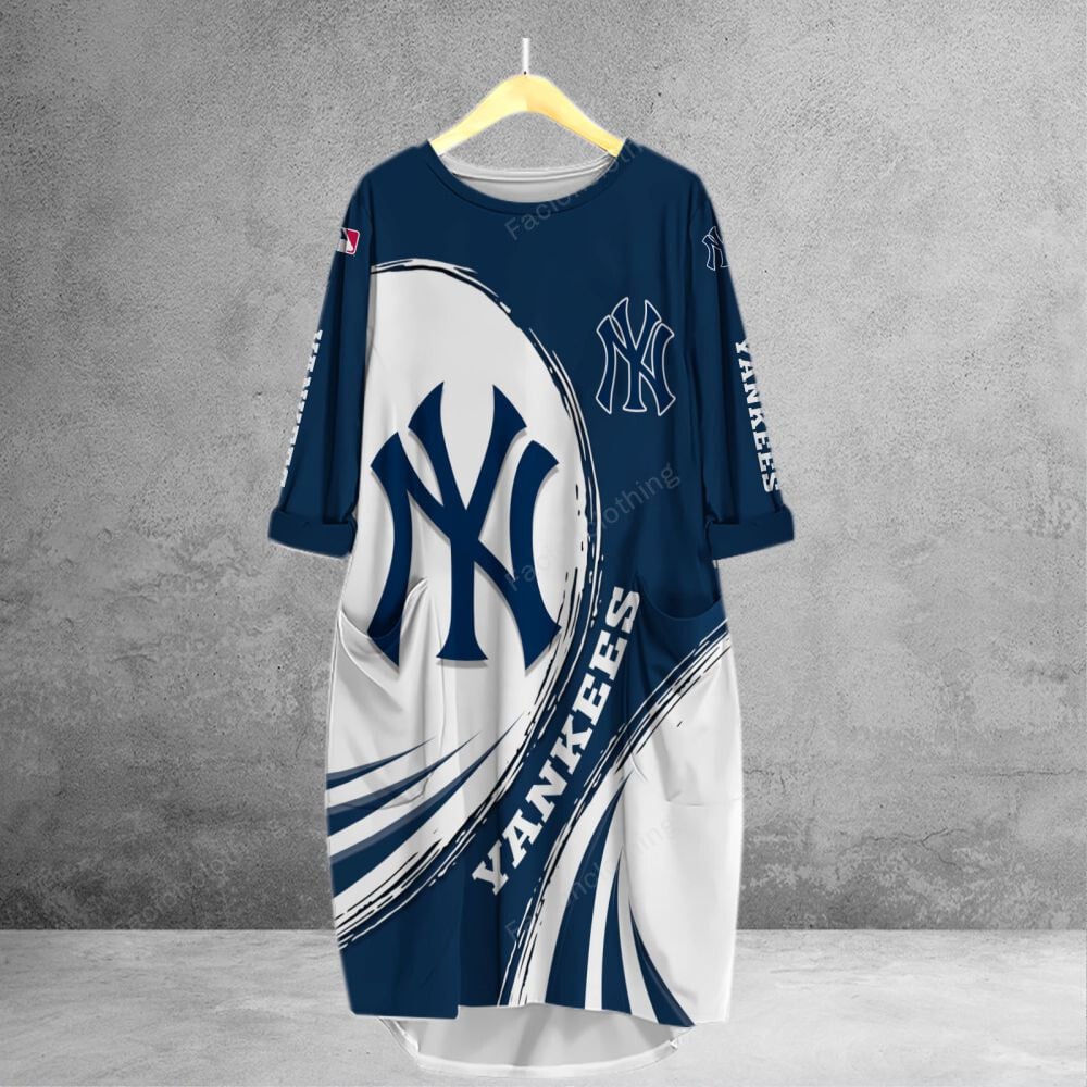 Sportswearmerch New York Yankees MLB Personalized Pocket Tanktop For Fan