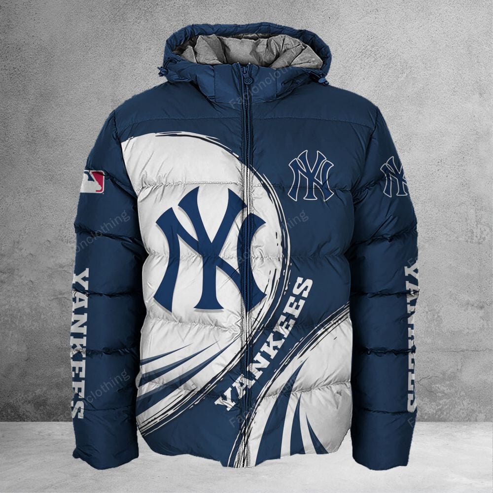 Sportswearmerch New York Yankees MLB Personalized Puffer Jacket For Fan