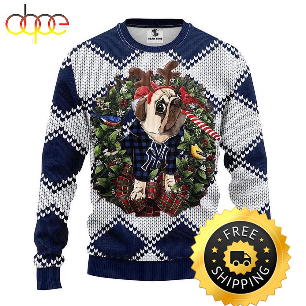 Sportswearmerch New York Yankees MLB Pub Dog Ugly Christmas Sweater For Fan