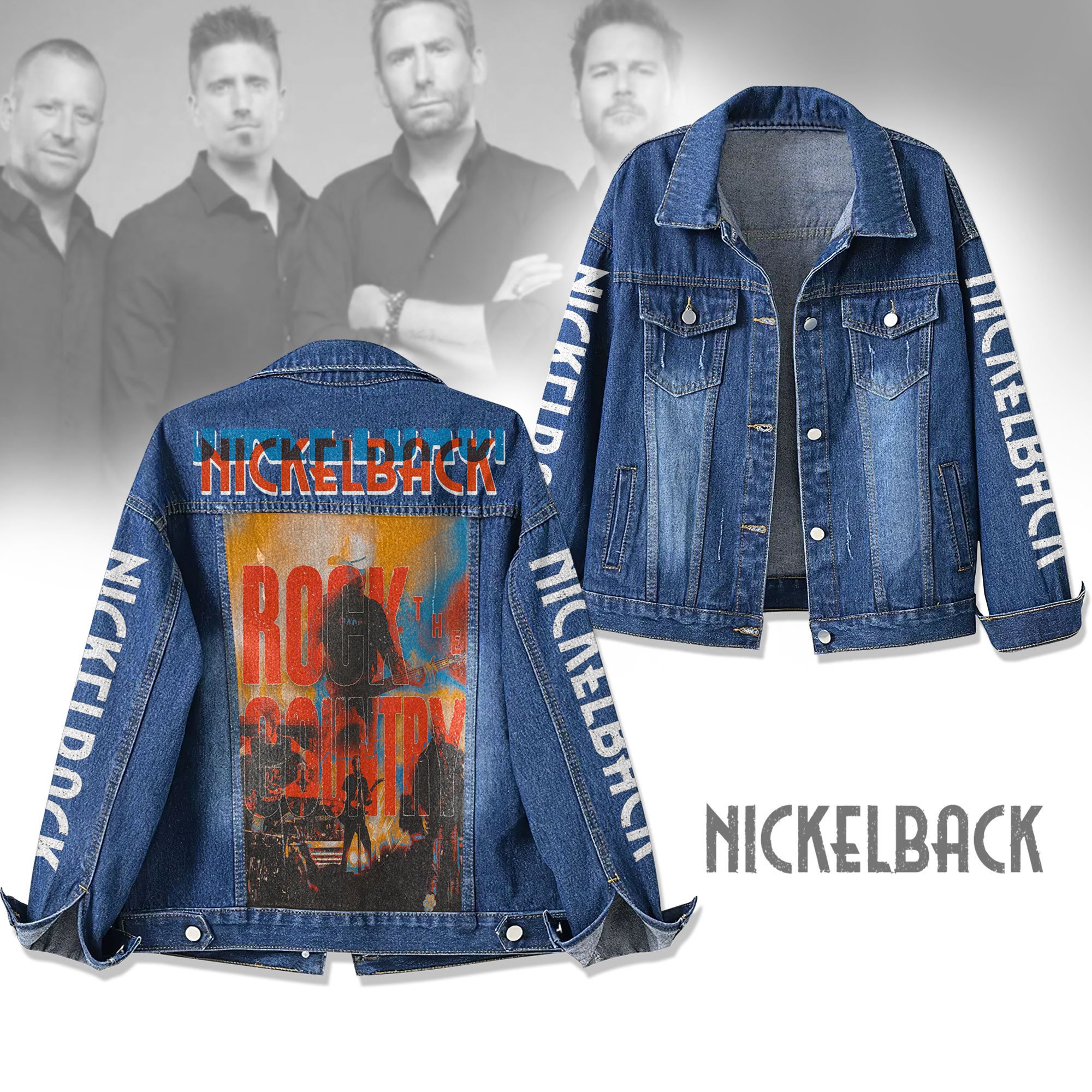Sportswearmerch Nickelback Denim Jacket Gift For Fans