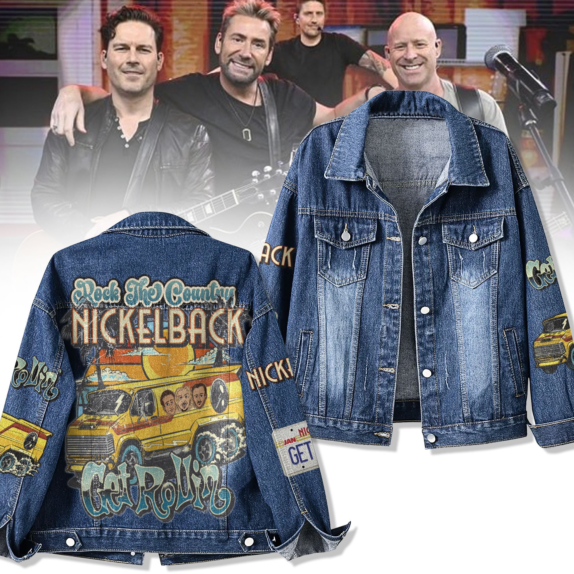 Sportswearmerch Nickelback Denim Jacket Gift For Fans