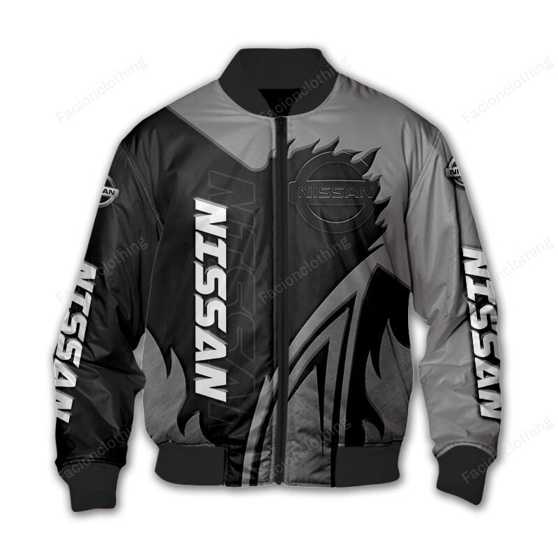 Sportswearmerch Nissan Car Personalized Bomber Jacket For Fan