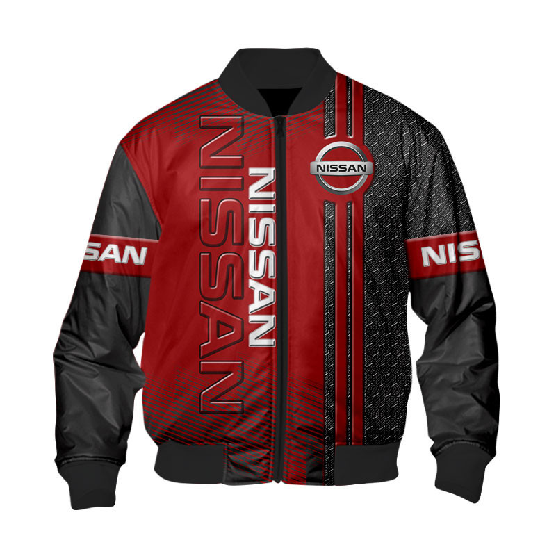 Sportswearmerch Nissan Car Personalized Fashion Bomber Jacket For Fan