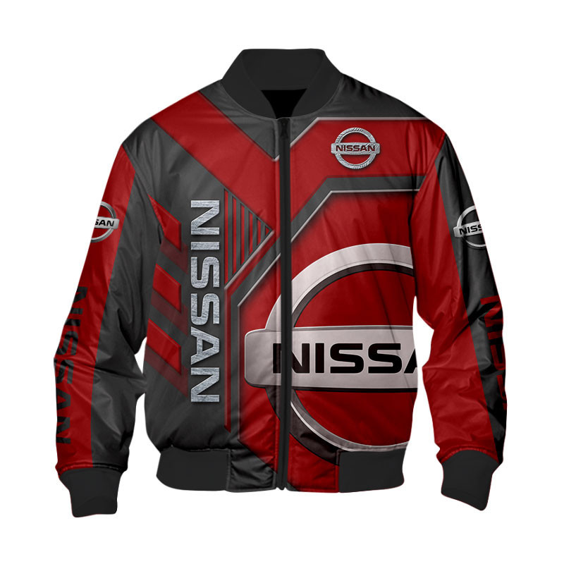Sportswearmerch Nissan Car Personalized Fashion Bomber Jacket For Fan
