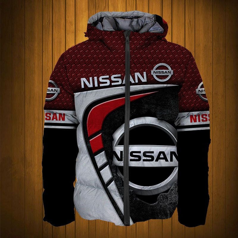 Sportswearmerch Nissan Car Personalized Fashion Puffer Jacket For Fan