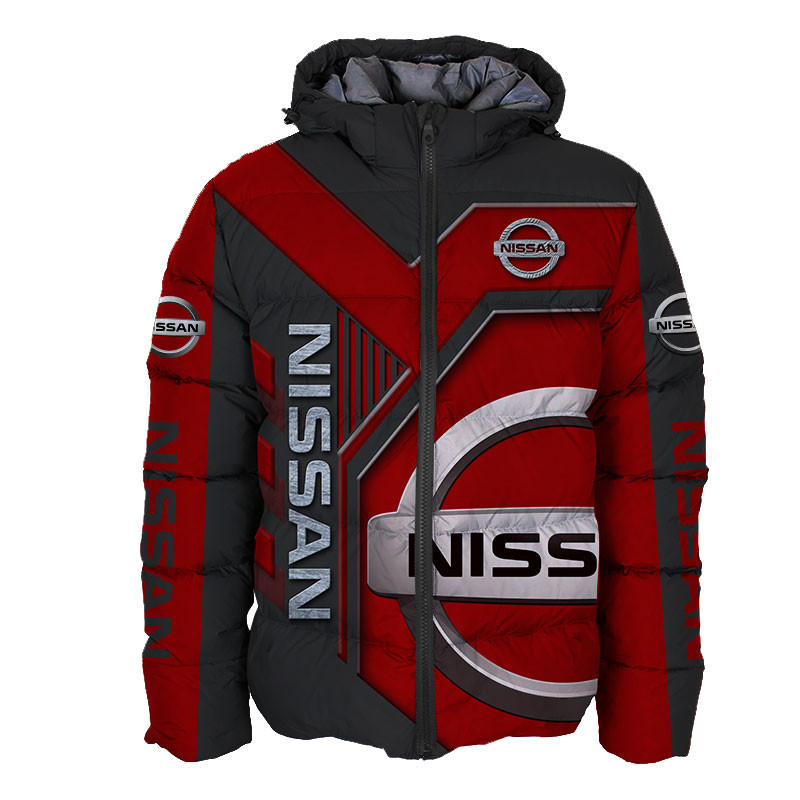 Sportswearmerch Nissan Car Personalized Fashion Puffer Jacket For Fan