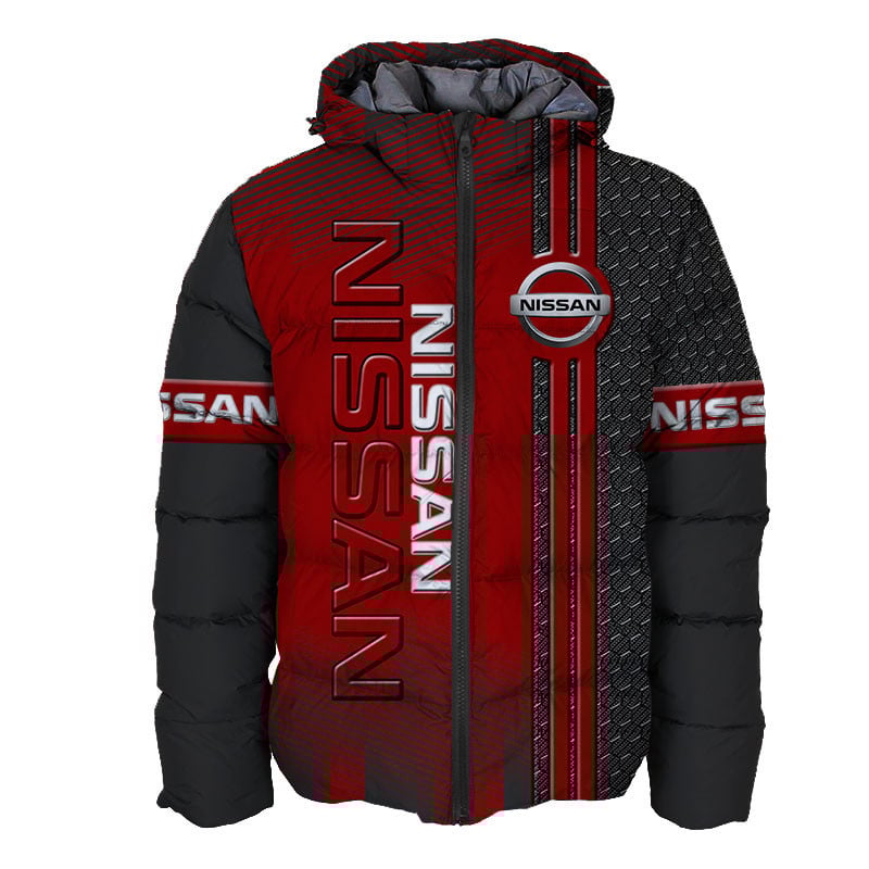Sportswearmerch Nissan Car Personalized Fashion Puffer Jacket For Fan