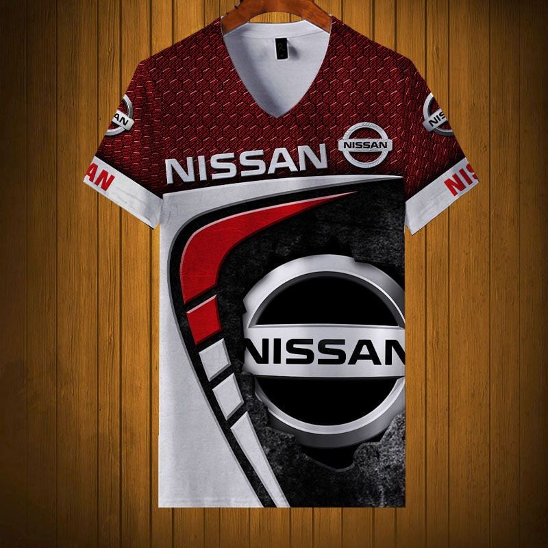 Sportswearmerch Nissan Car Personalized Fashion V-neck Women T-shirt For Fan