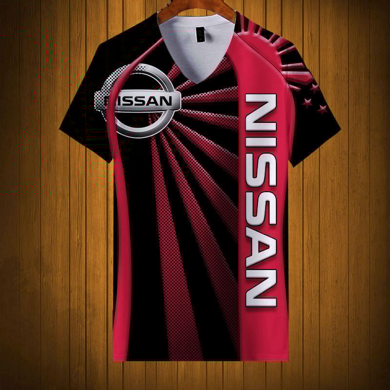 Sportswearmerch Nissan Car Personalized Fashion V-neck Women T-shirt For Fan