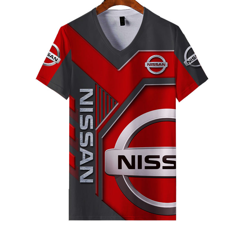 Sportswearmerch Nissan Car Personalized Fashion V-neck Women T-shirt For Fan