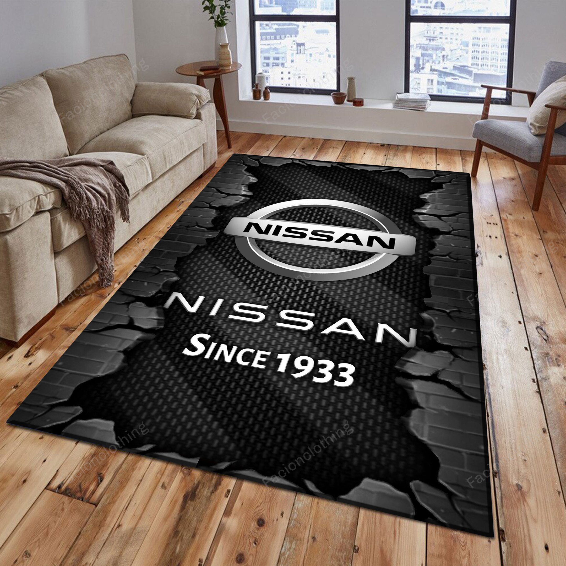 Sportswearmerch Nissan Car Personalized Rug For Fan